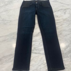 Paige Maternity Skinny Deep Blue Jeans. Size 24.